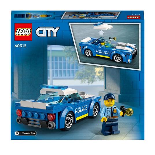 LEGO City Police 60312 Auto della Polizia, Set di Costruzione con