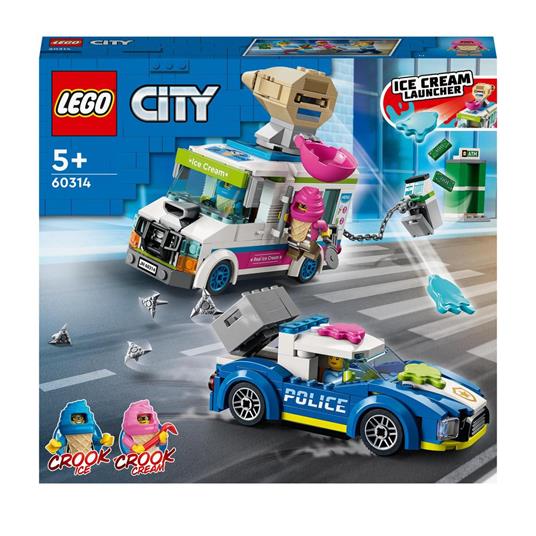 LEGO City Police 60314 Il Furgone dei Gelati e l'Inseguimento della  Polizia, Giochi per Bambini di 5+ Anni, Camion Giocattolo - LEGO - City  Police - Mestieri - Giocattoli
