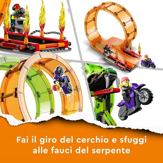 LEGO City Stuntz 60339 Arena delle Acrobazie, Monster Truck, Moto Giocattolo con Minifigure, Giochi per Bambini dai 7 Anni - 4