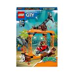 LEGO City Stuntz 60342 Sfida Acrobatica Attacco dello Squalo, Moto Giocattolo con Minifigure, Giochi per Bambini dai 5 Anni