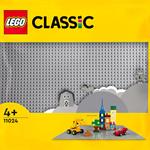 LEGO Classic 11024 Base Grigia, Tavola per Costruzioni Quadrata con 48x48 Bottoncini, Piattaforma Classica per Mattoncini