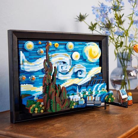 LEGO Ideas 21333 Vincent van Gogh - Notte Stellata, Set Fai da Te Creativo per Adulti, Decorazione per Casa 3D con Minifigure - 4