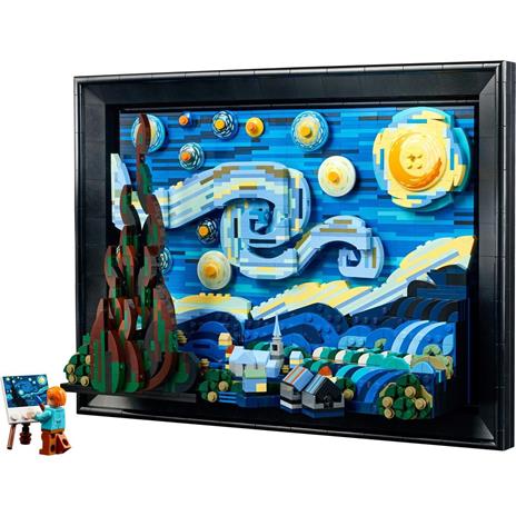 LEGO Ideas 21333 Vincent van Gogh - Notte Stellata, Set Fai da Te Creativo per Adulti, Decorazione per Casa 3D con Minifigure - 7