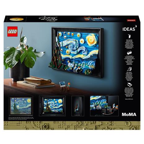 LEGO Ideas 21333 Vincent van Gogh - Notte Stellata, Set Fai da Te Creativo per Adulti, Decorazione per Casa 3D con Minifigure - 8