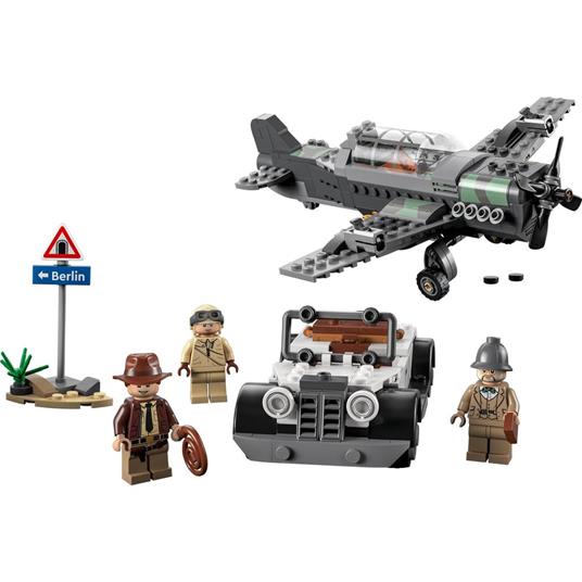LEGO Indiana Jones 77012 L'Inseguimento dell'Aereo Elica Modello Aeroplano e Macchina Giocattolo dal film l'Ultima Crociata - 8
