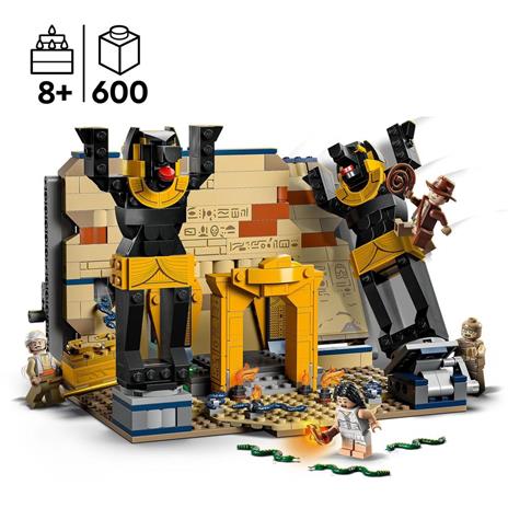LEGO Indiana Jones 77013 Fuga dalla Tomba Perduta Gioco con Tempio e Minifigure della Mummia da I Predatori dell'Arca Perduta - 3