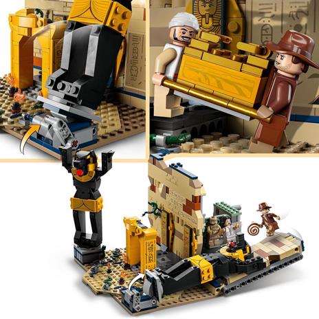LEGO Indiana Jones 77013 Fuga dalla Tomba Perduta Gioco con Tempio e Minifigure della Mummia da I Predatori dell'Arca Perduta - 4