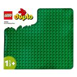 LEGO DUPLO 10980 Base Verde, Tavola Classica per Mattoncini, Piattaforma Giocattolo, Superfice di Costruzione per Bambini