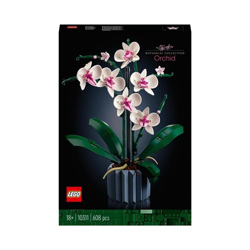 Giocattolo LEGO Icons 10311 Orchidea, Set per Adulti da Collezione, Hobby Creativi, Modellino da Costruire in Mattoncini con Fiori Finti LEGO