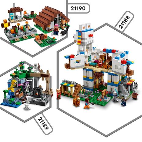 LEGO Minecraft 21190 Il Villaggio Abbandonato, Set di Costruzioni, Accampamento per Cacciatore di Zombie con Accessori - 7