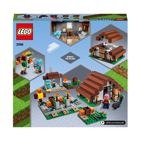 LEGO Minecraft 21190 Il Villaggio Abbandonato, Set di Costruzioni, Accampamento per Cacciatore di Zombie con Accessori - 9