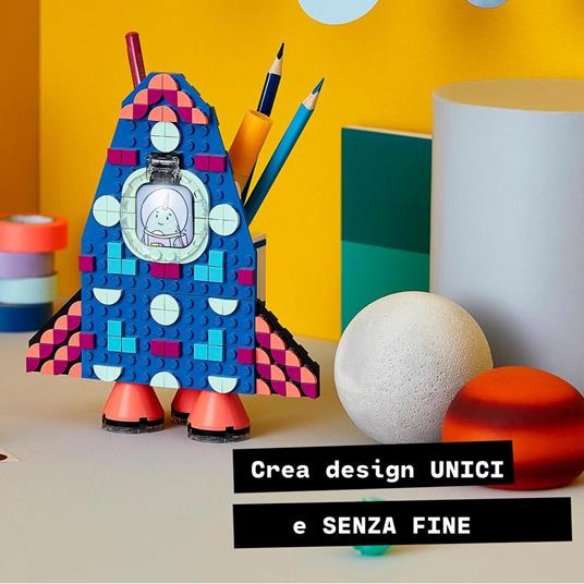 LEGO DOTS 41936 Portamatite, Kit Lavoretti Creativi per Bambini, Accessori da Scrivania, Decorazioni Cameretta Fai da Te - 3