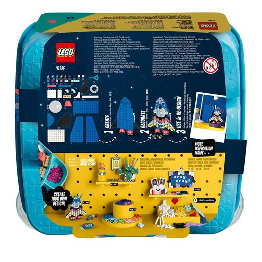 LEGO DOTS 41936 Portamatite, Kit Lavoretti Creativi per Bambini, Accessori da Scrivania, Decorazioni Cameretta Fai da Te - 8