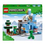 LEGO Minecraft 21243 I Picchi Ghiacciati, Modellino da Costruire con Caverna e Personaggi Steve, Creeper e Capra, Idee Regalo