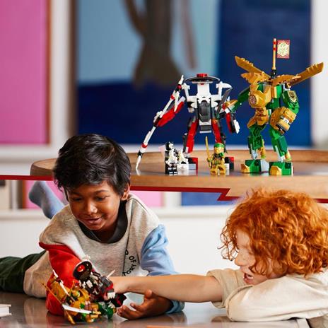 LEGO NINJAGO 71781 Mech da Battaglia di Lloyd - EVOLUTION, Set con 2 Action Figure, Giochi per Bambini 6+ con Minifigure - 2