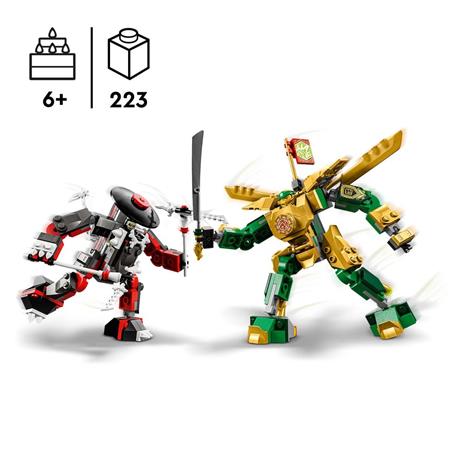 LEGO NINJAGO 71781 Mech da Battaglia di Lloyd - EVOLUTION, Set con 2 Action Figure, Giochi per Bambini 6+ con Minifigure - 3