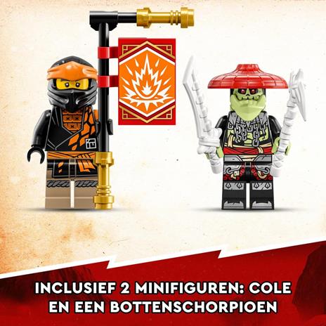 LEGO NINJAGO 71782 Drago di Terra di Cole - EVOLUTION, Drago Giocattolo per Bambini con Scorpione da Battaglia e 2 Minifigure - 8