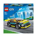 LEGO City 60383 Auto Sportiva Elettrica, Macchina Giocattolo per Bambini dai 5 Anni, Set Supercar con Pilota da Corsa