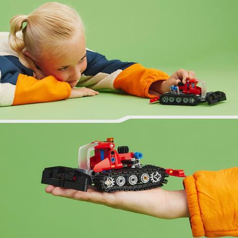LEGO Technic 42148 Gatto delle Nevi, Set 2 in 1 con Motoslitta e Spazzaneve Giocattolo, Giochi per Bambini 7+, Idee Regalo - 2