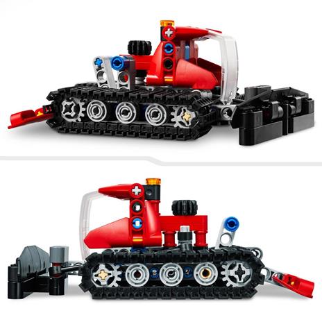 LEGO Technic 42148 Gatto delle Nevi, Set 2 in 1 con Motoslitta e Spazzaneve Giocattolo, Giochi per Bambini 7+, Idee Regalo - 4