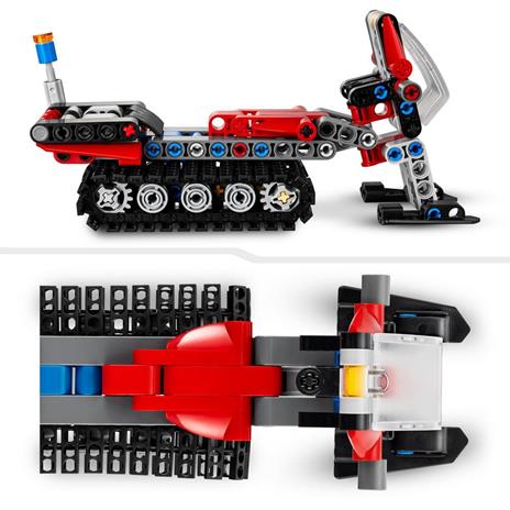 LEGO Technic 42148 Gatto delle Nevi, Set 2 in 1 con Motoslitta e Spazzaneve Giocattolo, Giochi per Bambini 7+, Idee Regalo - 6