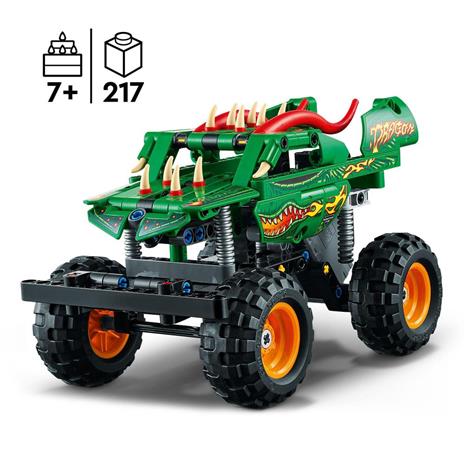 LEGO Technic 42149 Monster Jam Dragon, Set 2 in 1 con Pull-Back, Auto Offroad Monster Truck e Macchina Giocattolo Buggy - 3
