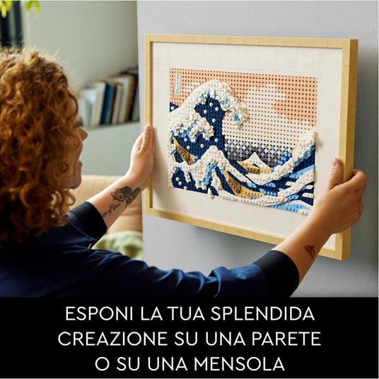 LEGO 31208 Art Hokusai - La Grande Onda, Set Fai Da Te, Hobby Creativi per  Adulti, Quadri Soggiorno Giapponesi - LEGO - ART - Set mattoncini -  Giocattoli