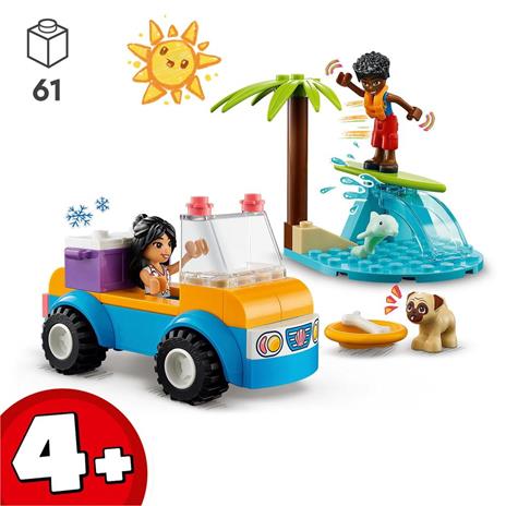 LEGO Friends 41725 Divertimento sul Beach Buggy con Macchina Giocattolo, Surf, Mini Bamboline, Delfino e Cane, Giochi Estivi - 3