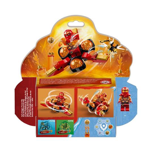 LEGO NINJAGO 71777 Salto Mortale Spinjitzu del Drago di Kai Trottola Giocattolo da Collezione Regalo per Bambini 6+ Anni - 8