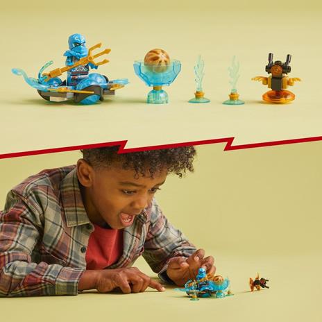 LEGO NINJAGO 71778 Drift del Potere del Drago Spinjitzu di Nya Trottola Giocattolo da Collezione Idea Regalo Bambini 6+ Anni - 2