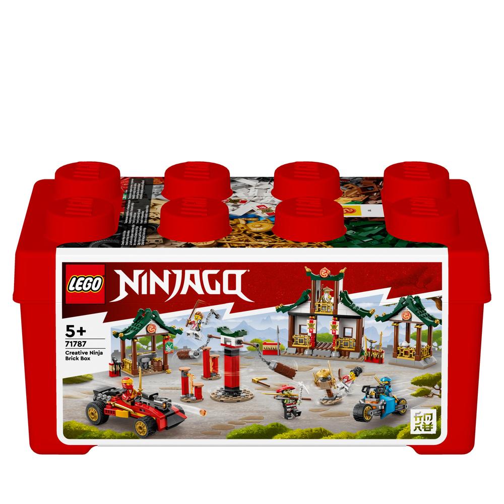 13体セット LEGO NINJAGO 71787 Set Creativo di Mattoncini Ninja, Scatola Porta