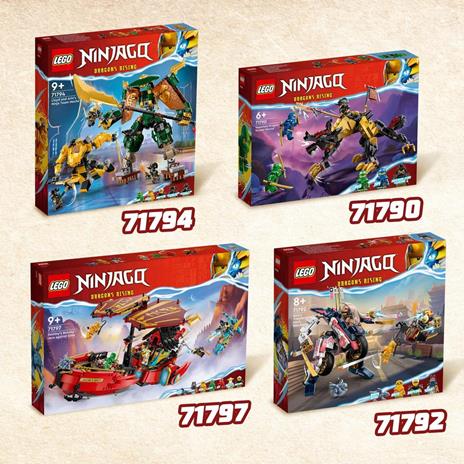 LEGO NINJAGO 71790 Cavaliere del Drago Cacciatore Imperium, Mostro Giocattolo con 3 Minifigure, Giochi per Bambini 6+ Anni - 6