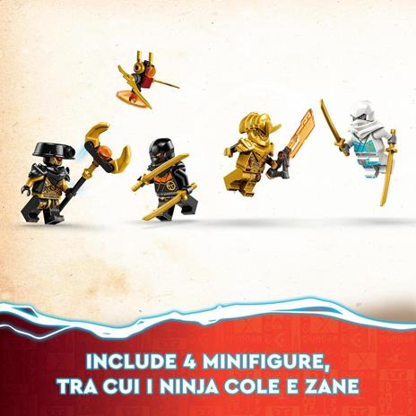 LEGO NINJAGO 71791 Auto da Corsa Spinjitzu Dragon Power di Zane, Macchina Giocattolo con Funzione di Rotazione per Bambini 7+ - 4