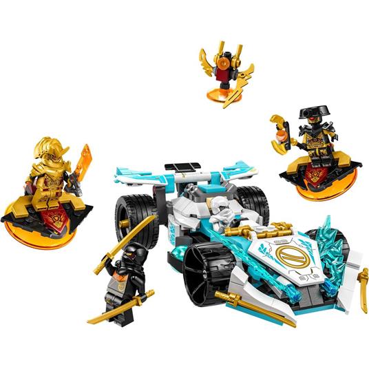 LEGO NINJAGO 71791 Auto da Corsa Spinjitzu Dragon Power di Zane, Macchina Giocattolo con Funzione di Rotazione per Bambini 7+ - 8