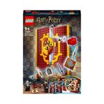 LEGO Harry Potter 76409 Stendardo della Casa Grifondoro da Parete, Sala Comune Castello di Hogwarts, Giocattolo da Collezione
