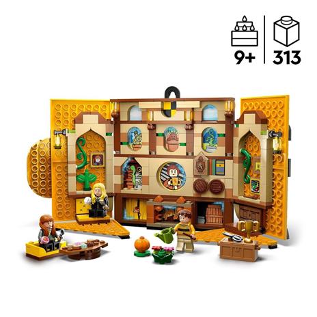 LEGO Harry Potter 76412 Stendardo della Casa Tassorosso da Parete, Sala Comune Castello di Hogwarts, Giocattolo da Collezione - 3