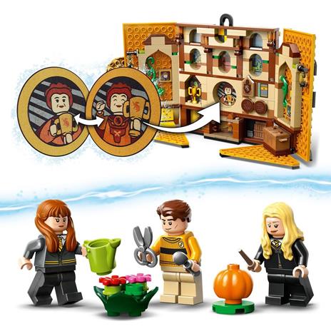 LEGO Harry Potter 76412 Stendardo della Casa Tassorosso da Parete, Sala Comune Castello di Hogwarts, Giocattolo da Collezione - 5