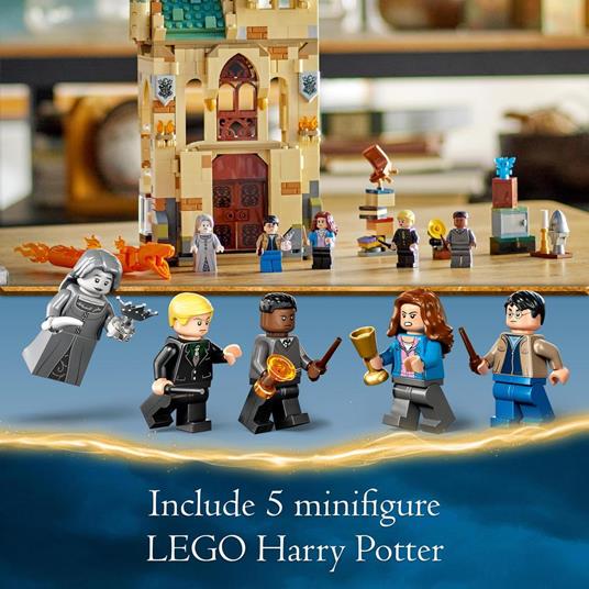 LEGO Harry Potter 76413 Hogwarts: la Stanza delle Necessità, Castello Giocattolo Figura di Serpente di Fuoco Trasformabile - 6