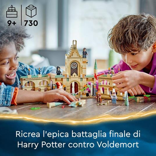 LEGO Harry Potter 76415 La battaglia di Hogwarts, Castello Giocattolo con Minifigure di Bellatrix Lestrange e Voldemort - 2