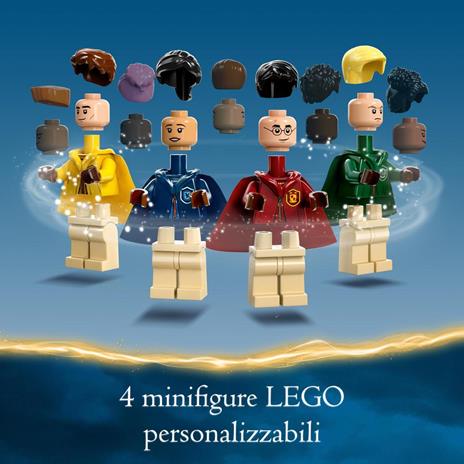 LEGO Harry Potter 76416 Baule del Quidditch, Gioca a 3 Diverse Sfide Fino a Due Giocatori, con Minifigure di Draco Malfoy - 6