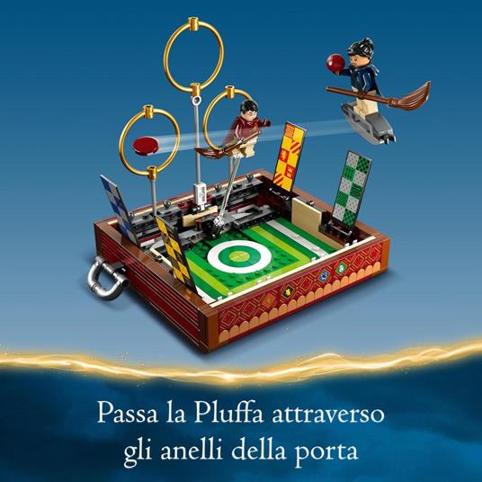 LEGO Harry Potter 76416 Baule del Quidditch, Gioca a 3 Diverse Sfide Fino a Due Giocatori, con Minifigure di Draco Malfoy - 3