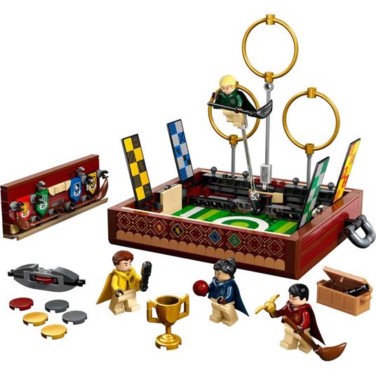 LEGO Harry Potter 76416 Baule del Quidditch, Gioca a 3 Diverse Sfide Fino a Due Giocatori, con Minifigure di Draco Malfoy - 8