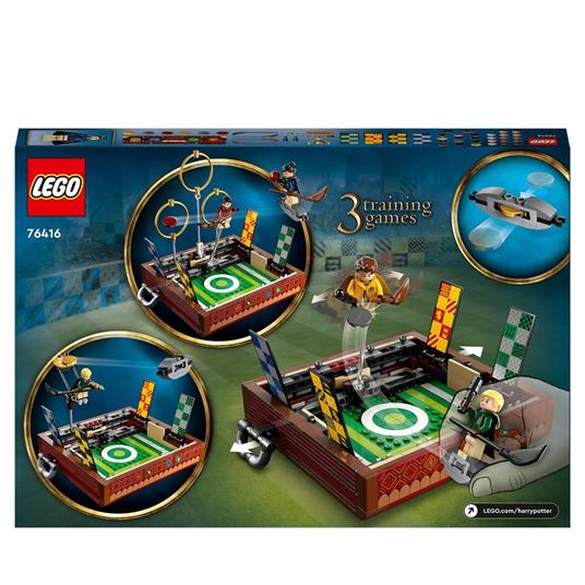 LEGO Harry Potter 76416 Baule del Quidditch, Gioca a 3 Diverse Sfide Fino a Due Giocatori, con Minifigure di Draco Malfoy - 9