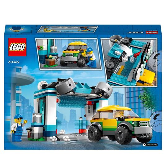 LEGO City 60362 Autolavaggio, Gioco per Bambini 6+ Anni con