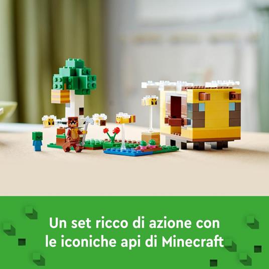 LEGO Minecraft 21241 Il Cottage dellApe, Modellino da Costruire Fattoria con Animali Giocattolo, Idee Regalo di Compleanno - 8