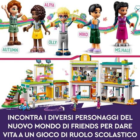 LEGO Friends 41731 La Scuola Internazionale di Heartlake City, Giochi per Bambine e Bambini con 5 Mini Bamboline, Idea Regalo - 4