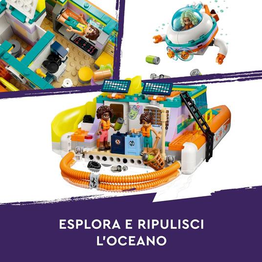 LEGO Friends 41734 Catamarano di Salvataggio Barca Giocattolo con Animali e Sottomarino Set Educativo Regalo per Bambini 7+ - 5