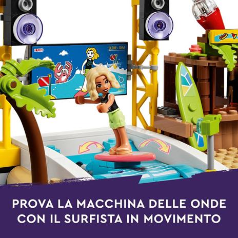 LEGO Friends 41737 Parco dei Divertimenti Marino, Luna Park con Elementi Technic, Giostra con Animali, Giochi per Bambini 12+ - 4