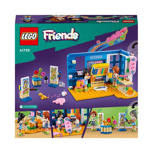 LEGO Friends 41739 La cameretta di Liann, Camera da Letto a Tema Artistico con Mini Bambolina Autumn, Giochi per Bambini 6+ - 8