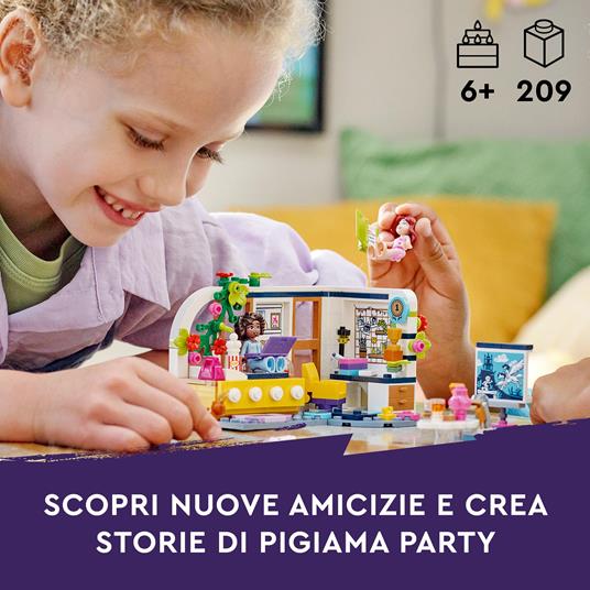 LEGO Friends 41740 La Cameretta di Aliya, Set Camera da Letto per Pigiama Party, Giochi per Bambini 6+, Piccola Idea Regalo - 2